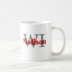 madison wi red coffee mug