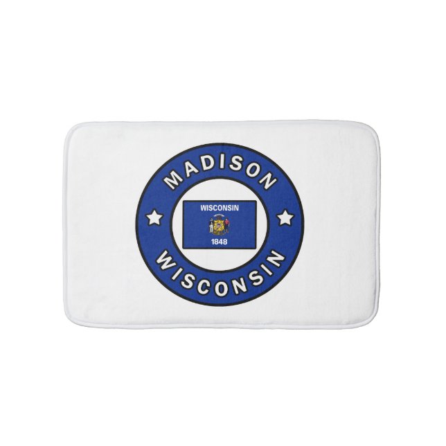 Madison Wisconsin Bath Mat (Front)