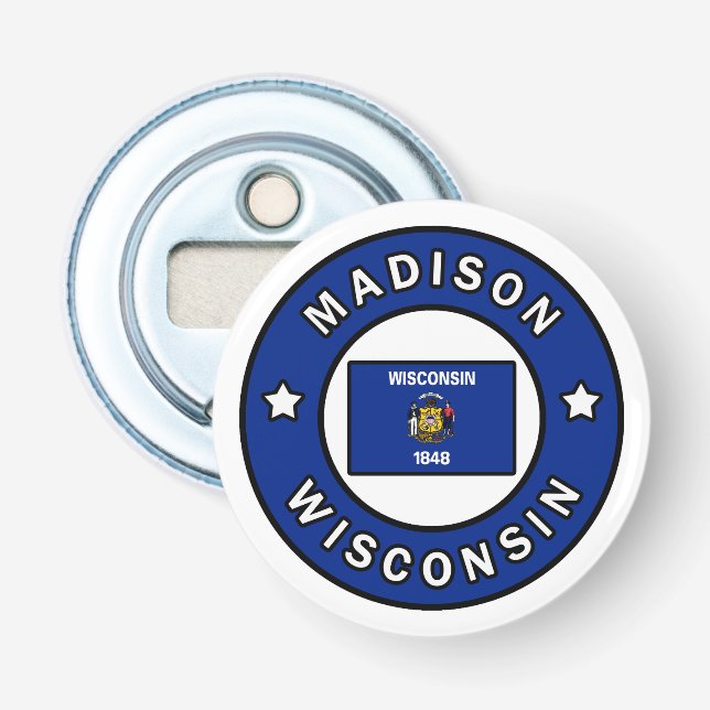 Madison Wisconsin Bottle Opener (Front)