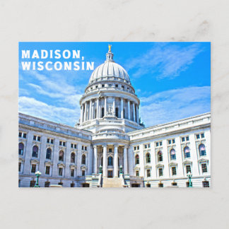 Madison Wisconsin Postcard Souvenir