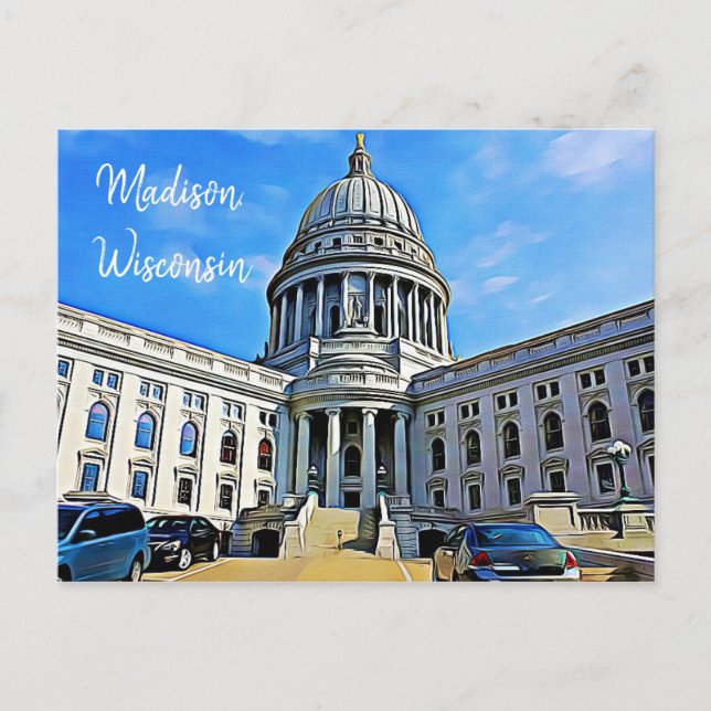 Madison, Wisconsin  Postcard The Capitol (Front)