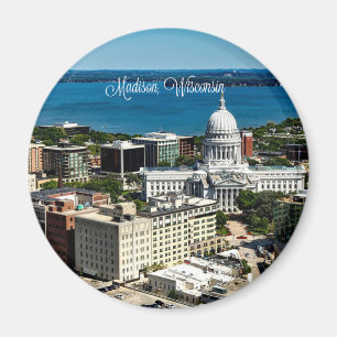 Madison, Wisconsin skyline Magnet