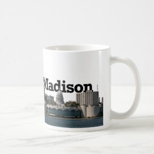 Madison Wisconsin Skyline with Madison in the Sky Coffee Mug