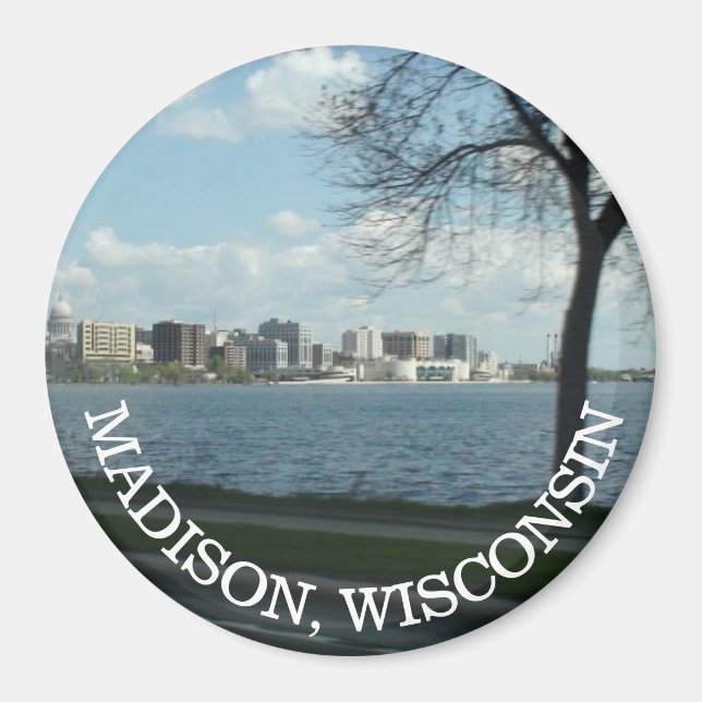 Madison, Wisconsin Souvenir Magnet (Front)
