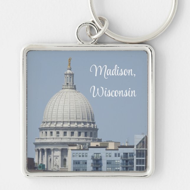 Madison, Wisconsin State Capitol Key Ring (Front)