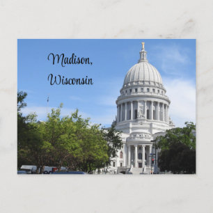 Madison, Wisconsin State Capitol Postcard