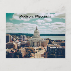 Madison, Wisconsin the Capitol Postcard