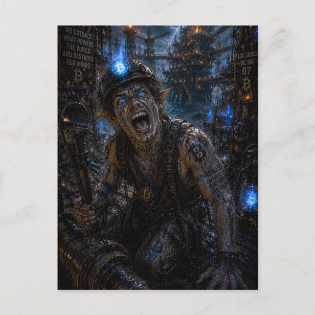 Madness / Miner / Oil Rig Postcard (Front)