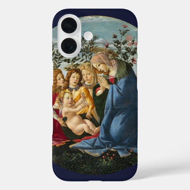 Madonna Adoring the Child with 5 Angels Botticelli Case-Mate iPhone Case (Back)