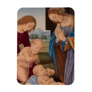 Madonna Adoring the Child with the Infant Saint Magnet