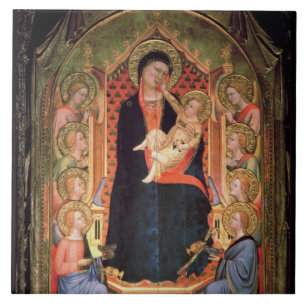 Madonna and Child, 1347 Ceramic Tile