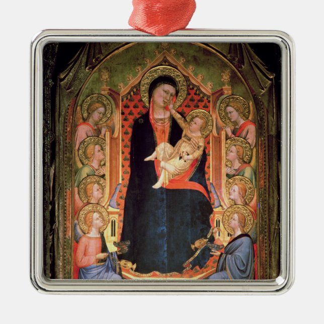 Madonna and Child, 1347 Metal Tree Decoration (Front)