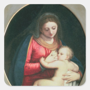 Madonna and Child, 1598 Square Sticker