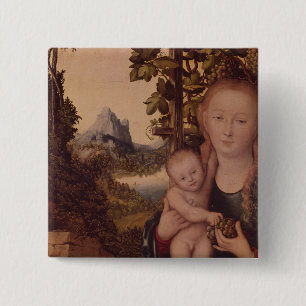 Madonna and Child 15 Cm Square Badge