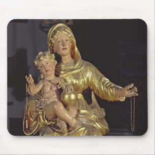 Madonna and Child, 17th century (gilded wood) Mouse Pad