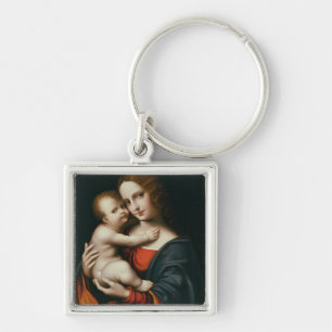 Madonna and Child 2 Key Ring