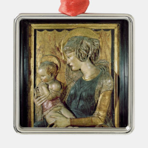 Madonna and Child 2 Metal Tree Decoration