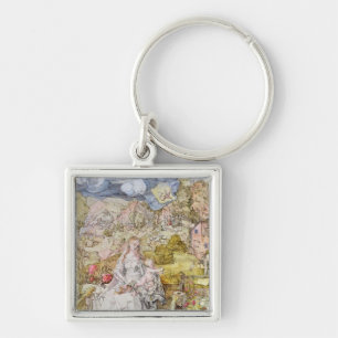 Madonna and Child 3 Key Ring