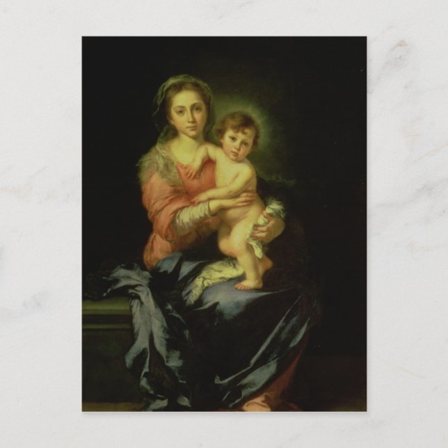 Madonna and Child, after 1638 Postcard (Front)