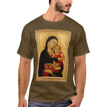 Madonna and Child and Cat T-Shirt