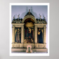 Madonna and Child and Saints (triptych altarpiece)