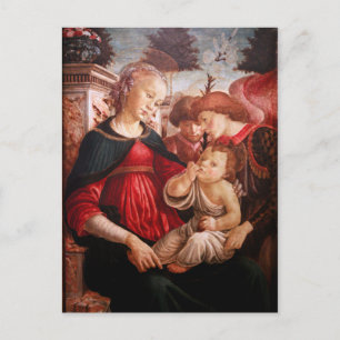 'Madonna and Child and Two Angels' Postcard