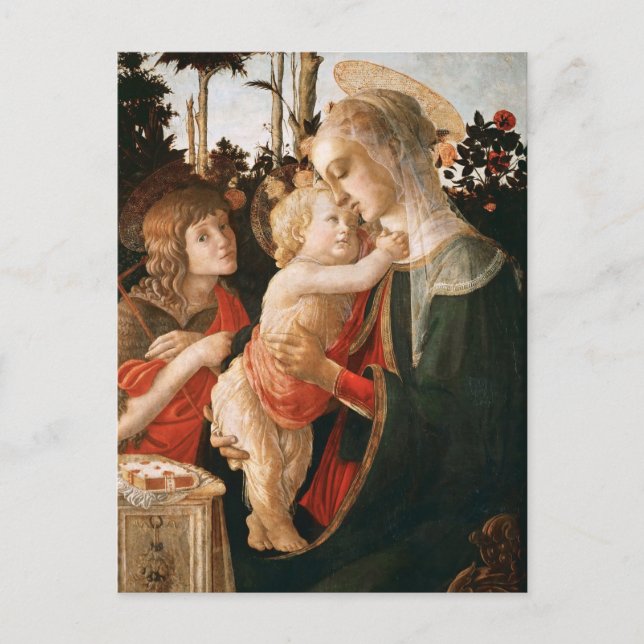 Madonna and Child | Botticelli Postcard (Front)