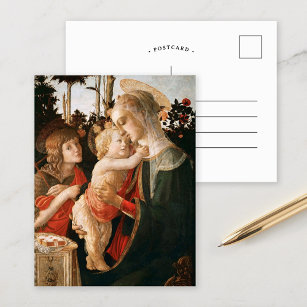 Madonna and Child   Botticelli Postcard