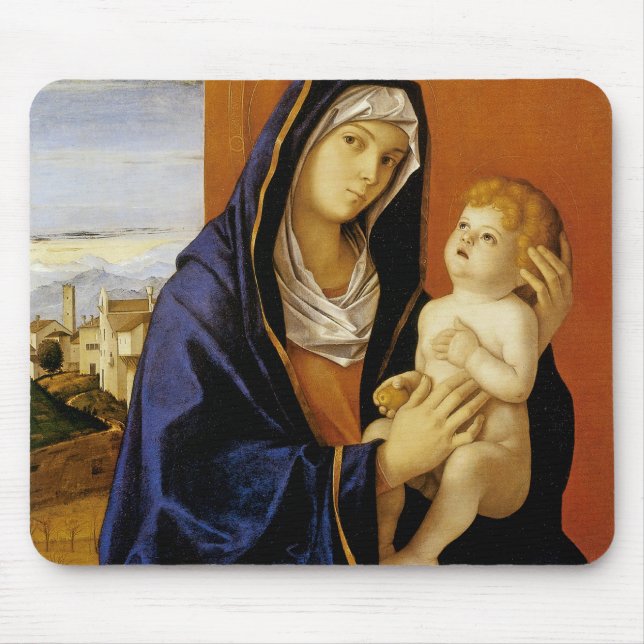 Madonna and Child by Giovanni Bellini Mouse Pad (Front)
