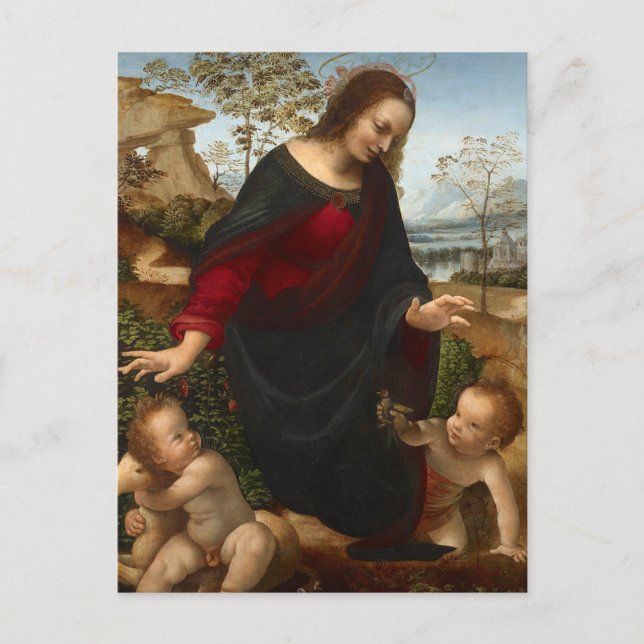 Madonna and Child by Leonardo da Vinci Postcard (Front)