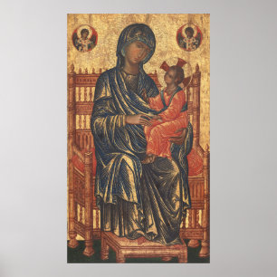 Madonna and Child - Byzantine Fine Art Poster