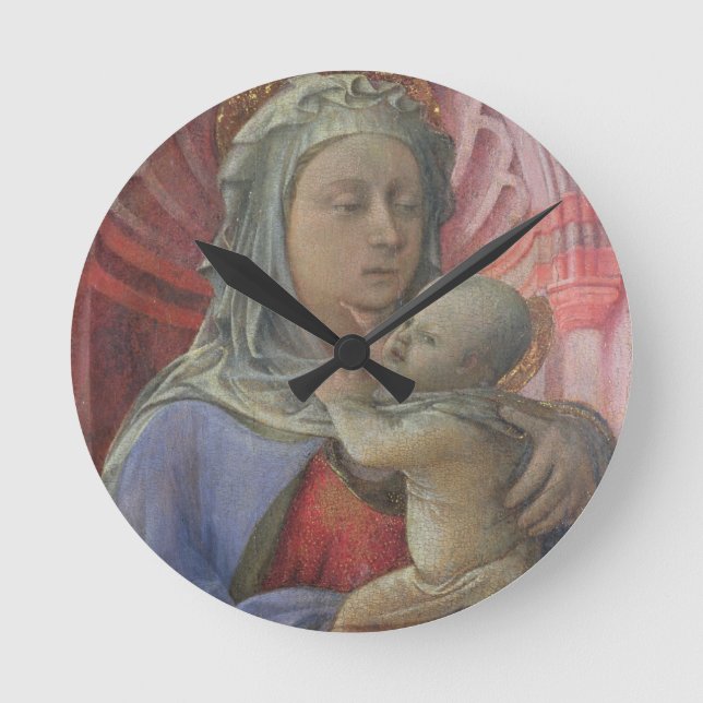 Madonna and Child, c.1430 (tempera on panel) Round Clock (Front)
