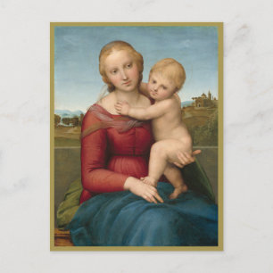 MADONNA AND CHILD c. 1505, Raphael  (1483–1520)  Postcard