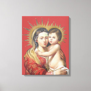Madonna And Child Canvas Print