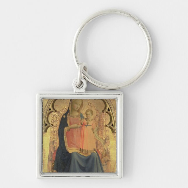 Madonna and Child, central panel of a triptych Key Ring (Front)