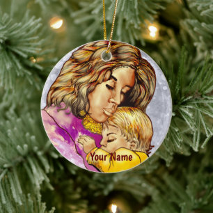 Madonna and Child  Ceramic Ornament