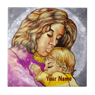 Madonna and Child Ceramic Tile