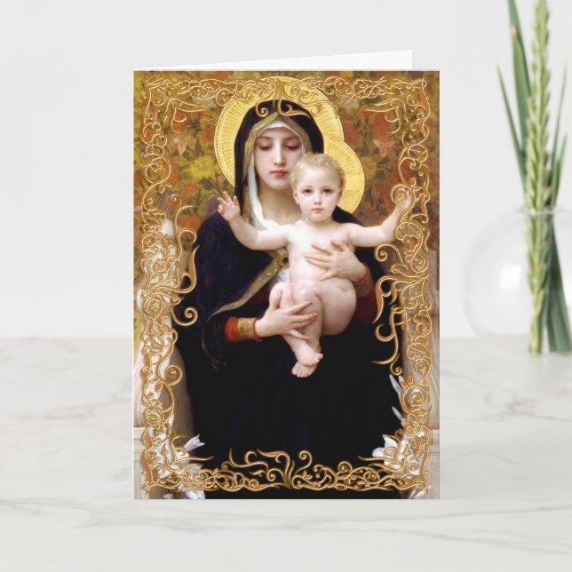 Madonna and Child Christmas card (Front)