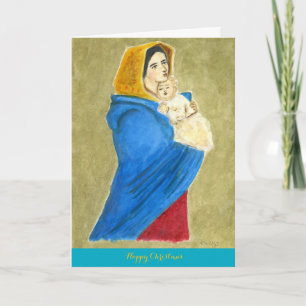 Madonna and child Christmas card