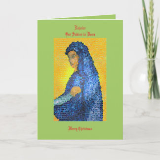 Madonna and child Christmas Card