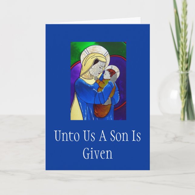 Madonna and Child Christmas Card (Front)