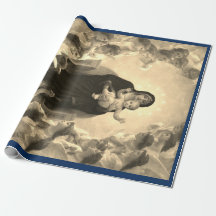 MADONNA AND CHILD CHRISTMAS GIFT WRAP Bouguereau 