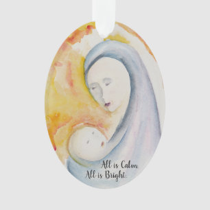 Madonna and Child Christmas Ornament