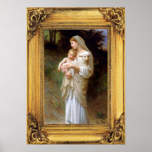 Madonna and Child Christmas Poster