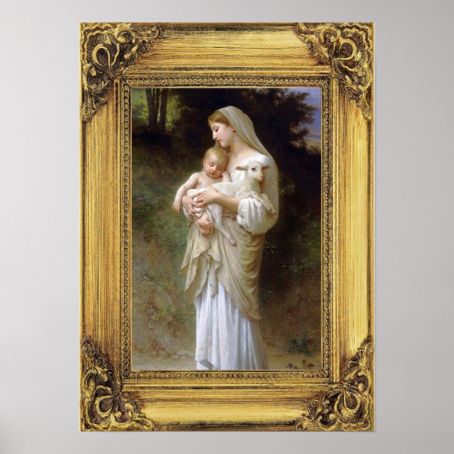 Madonna and Child Christmas Poster (Front)