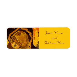 Madonna and Child Christmas Return Address Labels