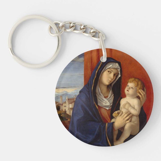 Madonna and Child, circa 1485 Key Ring (Front)