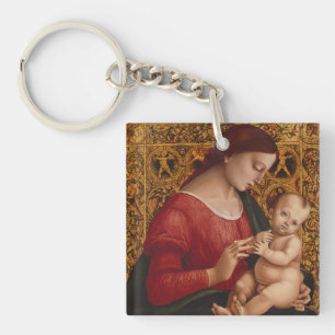 Madonna and Child, circa 1505-07 Key Ring