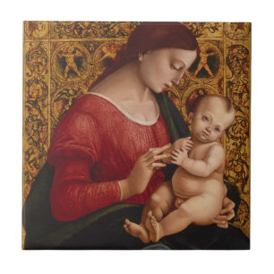 Madonna and Child, circa 1505-07 Tile