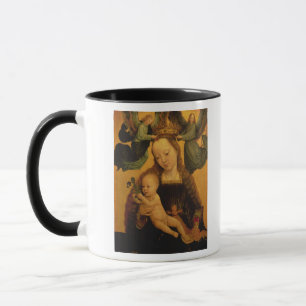Madonna and Child Crowned by Two Angels, c.1520 Mug